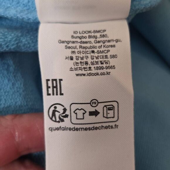 Sandro Pullover BunnieHoodie Bleu Clair XXLarge - Picture 7 of 8